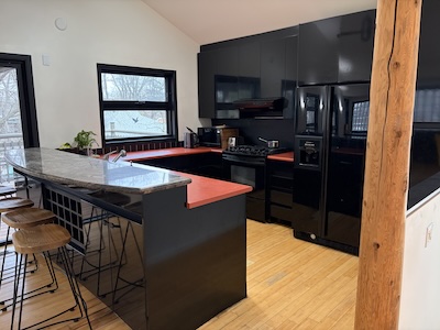 Kitchen on second floor